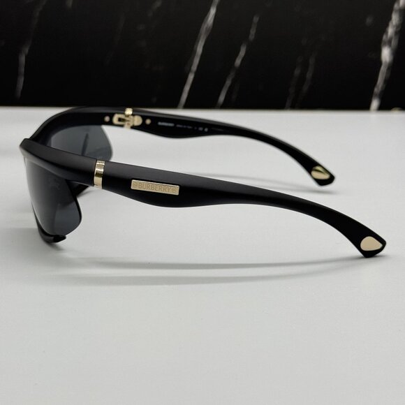 NEW BURBERRY BE4462 4186/87 BLACK UNISEX SUNGLASSES BURBERRY BE4462 418687 main image 3